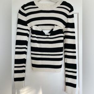 Maeve by Anthropologie striped sweater shrug set
